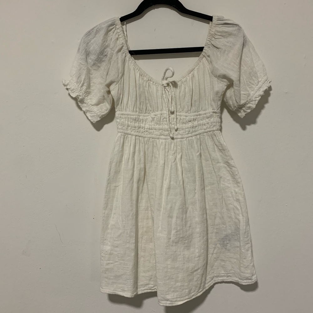 Urban Outfitters Ivory Babydoll Dress